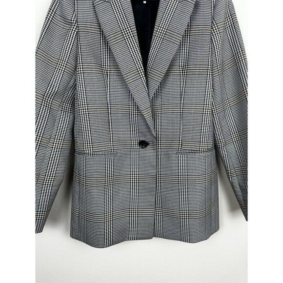 MAJE Blazer Vicar Checked Jacquard Blazer Jacket Medium - Picture 6 of 13